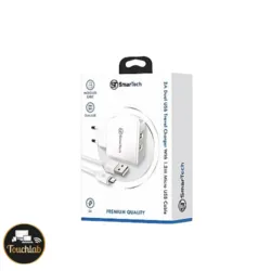 מטען קיר כפול 2A עם כבל מיקרו SmarTech  - יבואן רשמי